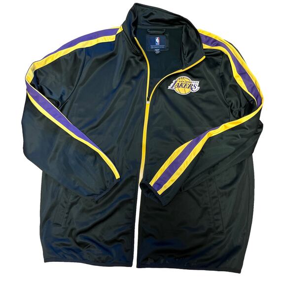 Los Angeles Lakers Carl Banks G III Zip Up Jacket Men’s Size 2XL Excellent - Picture 2 of 16